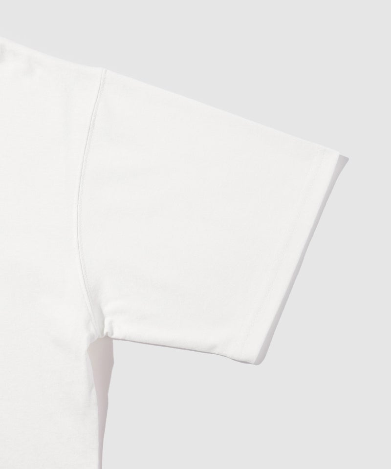 クマモチーフ サガラ刺繍&アップリケ クルーネック 半袖Tシャツ メンズ メール便 対応商品商品画像-5