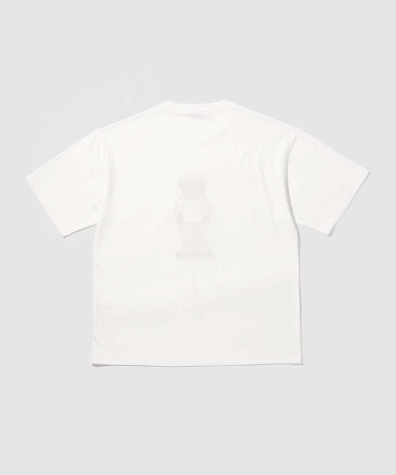 クマモチーフ サガラ刺繍&アップリケ クルーネック 半袖Tシャツ メンズ メール便 対応商品商品画像-7