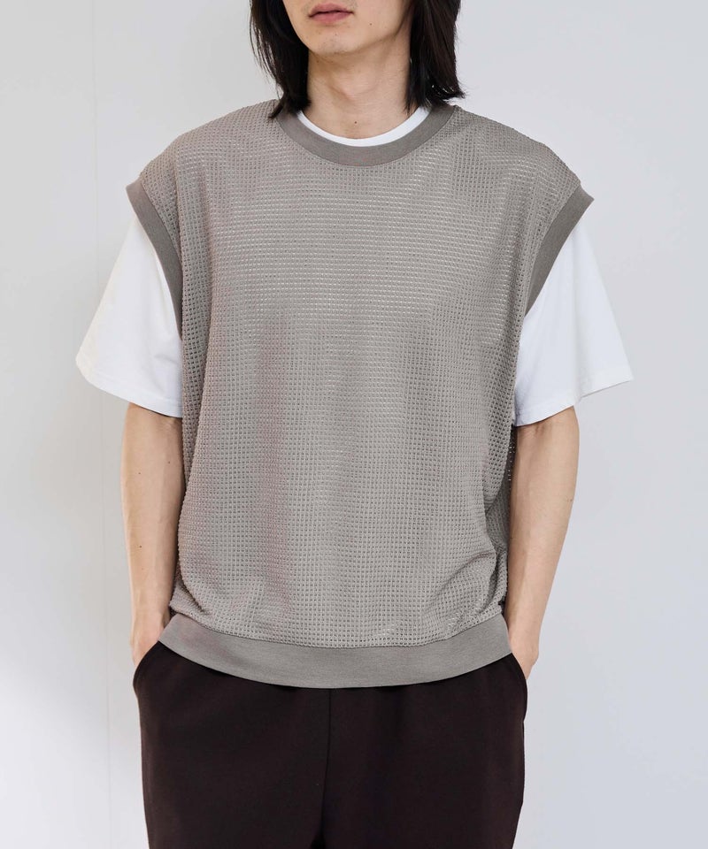 URBAN COLLECTION メッシュベストアンサンブル メンズ商品画像-2