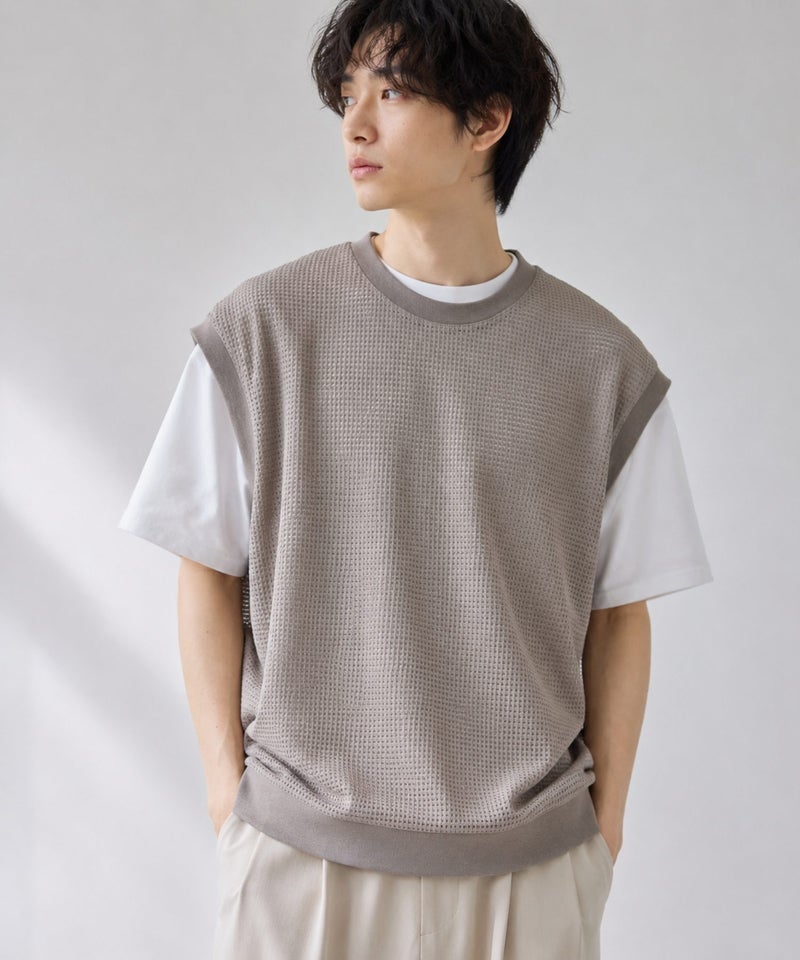 URBAN COLLECTION メッシュベストアンサンブル メンズ商品画像-2