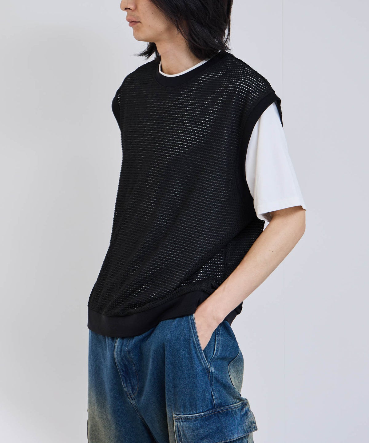 URBAN COLLECTION メッシュベストアンサンブル メンズ