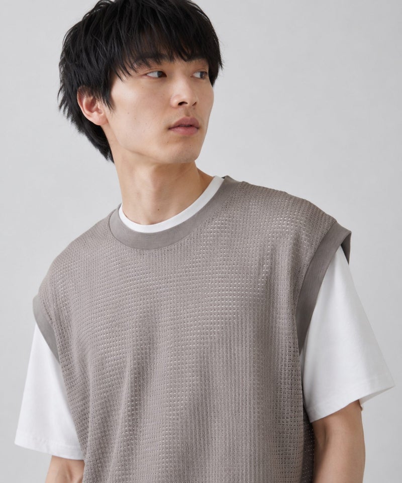 URBAN COLLECTION メッシュベストアンサンブル メンズ商品画像-5
