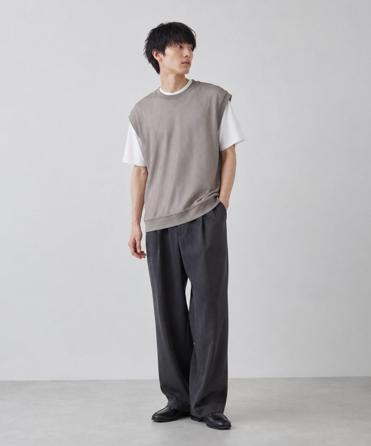 URBAN COLLECTION メッシュベストアンサンブル メンズ