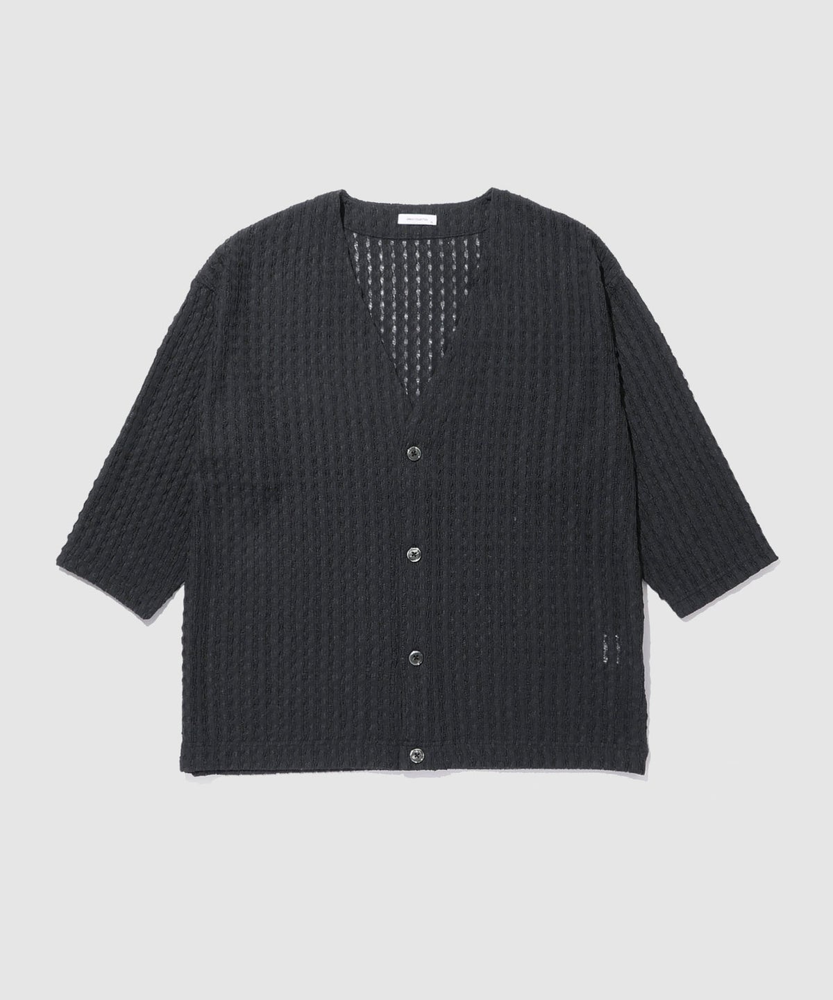 URBAN COLLECTION レース素材7分袖カーディガン メンズ