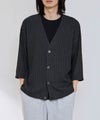URBAN COLLECTION  レース素材7分袖カーディガン メンズ商品サムネイル-1