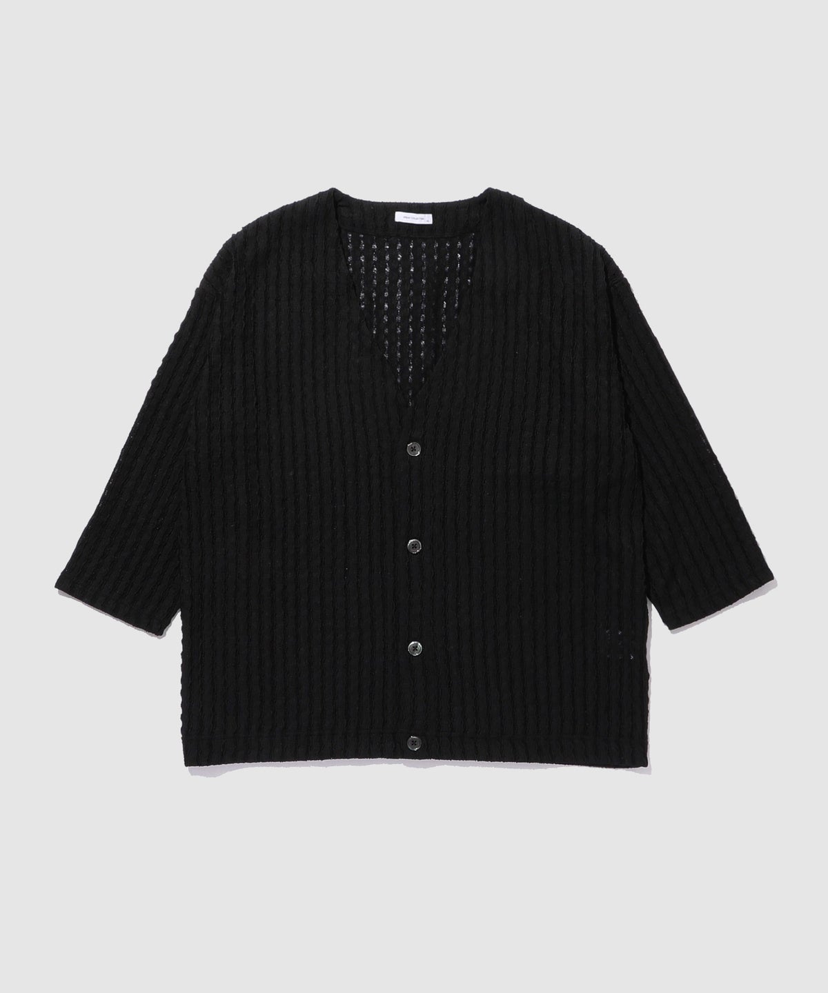 URBAN COLLECTION レース素材7分袖カーディガン メンズ