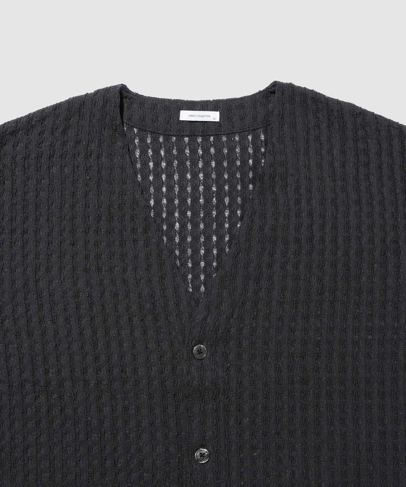 URBAN COLLECTION レース素材7分袖カーディガン メンズ商品画像-12