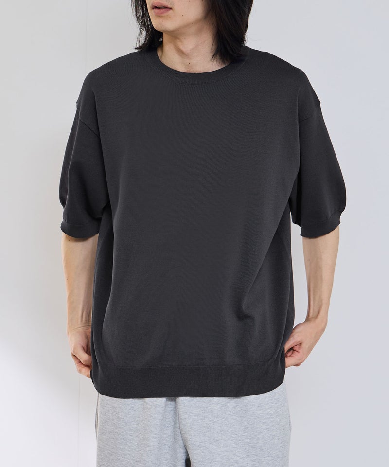 URBAN COLLECTION 綿タッチニットTシャツ メンズ メール便 対応商品商品画像-2