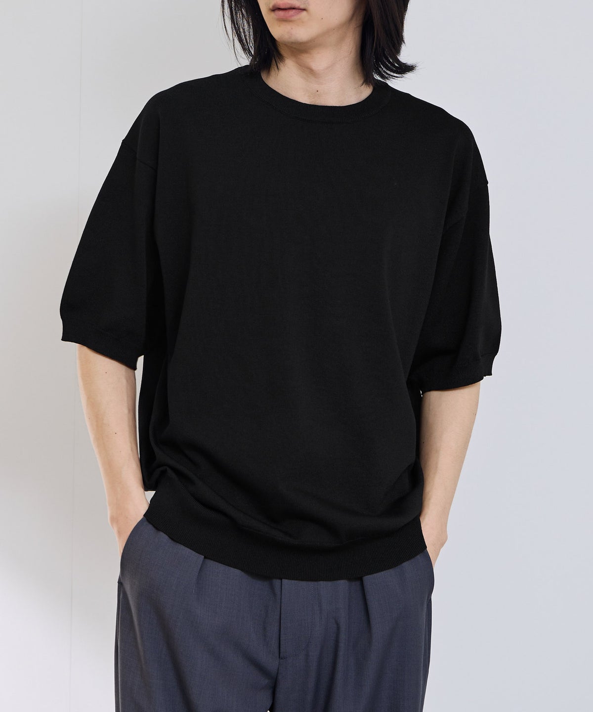 URBAN COLLECTION 綿タッチニットTシャツ メンズ メール便 対応商品