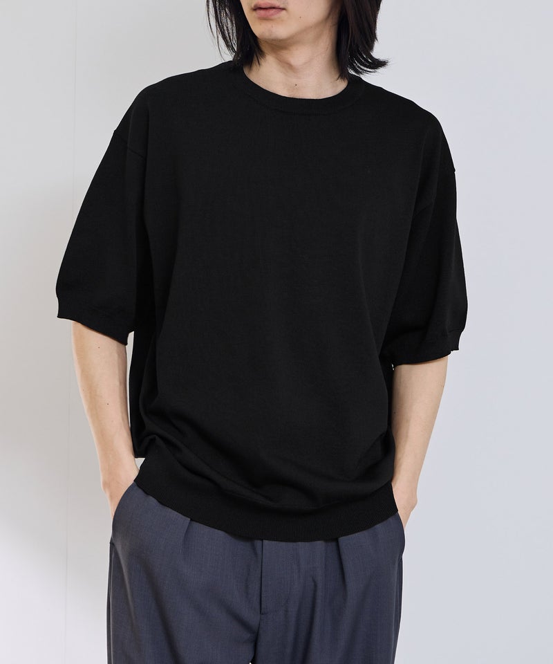 URBAN COLLECTION  綿タッチニットTシャツ メンズ メール便 対応商品商品画像-3