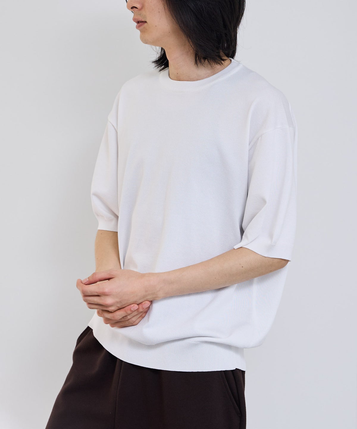 URBAN COLLECTION 綿タッチニットTシャツ メンズ メール便 対応商品