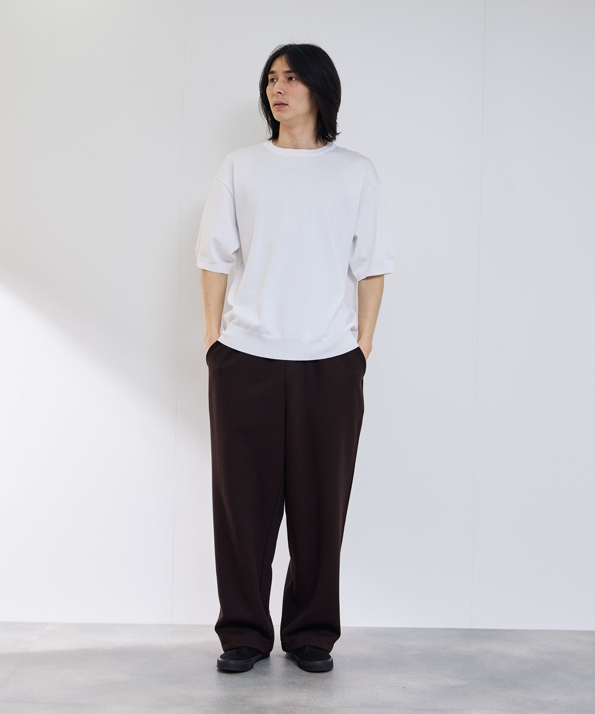 URBAN COLLECTION 綿タッチニットTシャツ メンズ メール便 対応商品