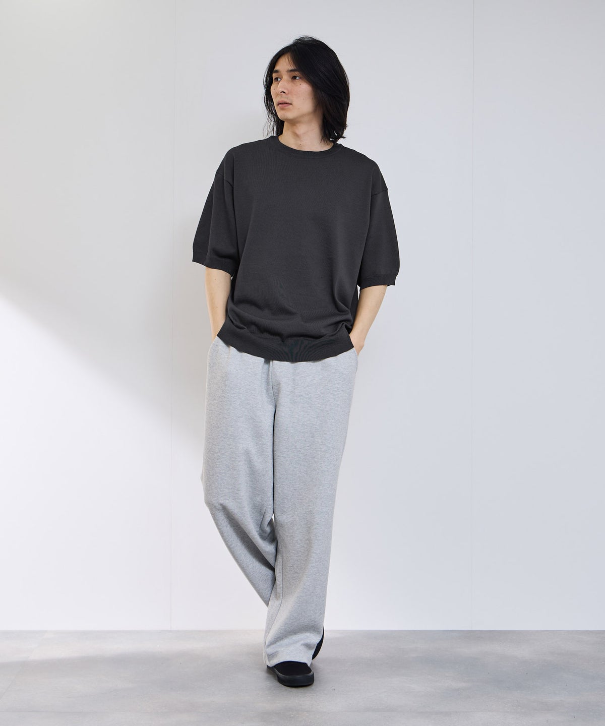 URBAN COLLECTION 綿タッチニットTシャツ メンズ メール便 対応商品