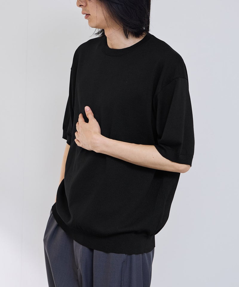 URBAN COLLECTION 綿タッチニットTシャツ メンズ メール便 対応商品商品画像-9