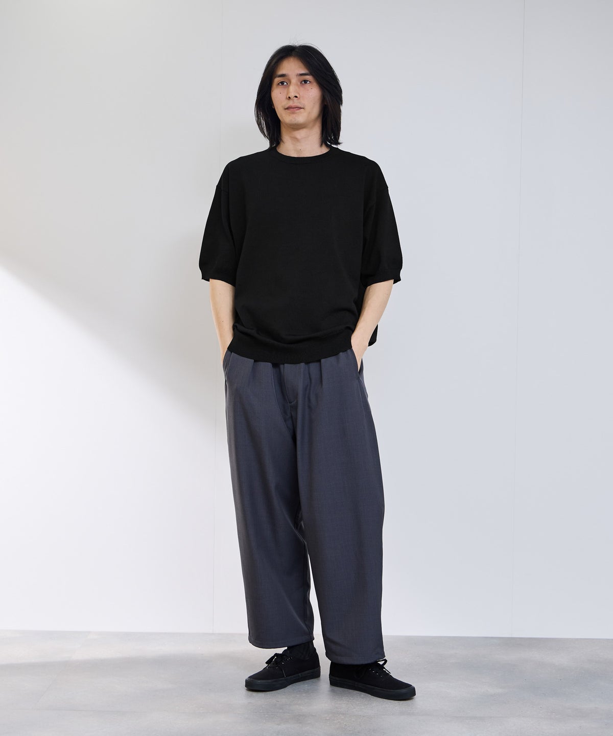 URBAN COLLECTION 綿タッチニットTシャツ メンズ メール便 対応商品