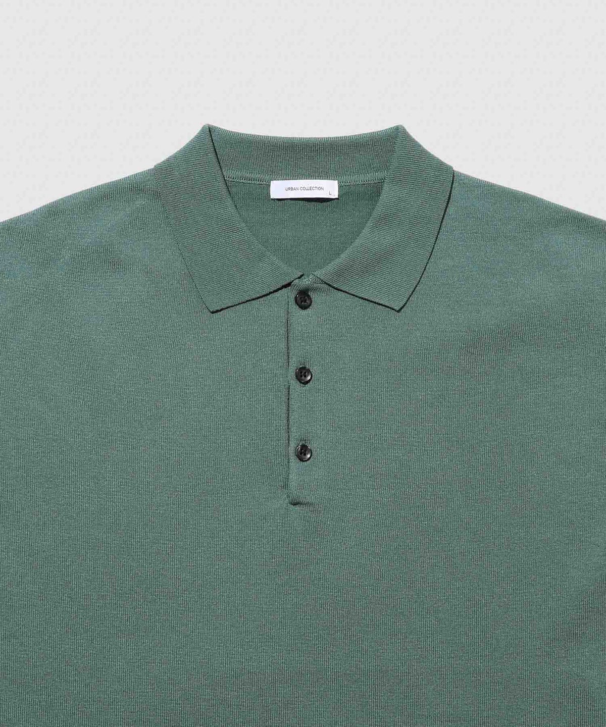 URBAN COLLECTION オーバーサイズ ハイゲージ ニットポロシャツ メンズ