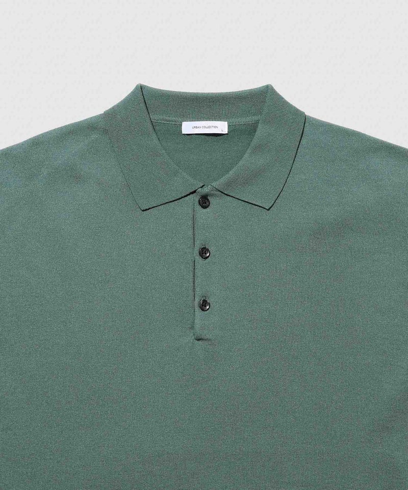 URBAN COLLECTION オーバーサイズ ハイゲージ ニットポロシャツ メンズ商品画像-5