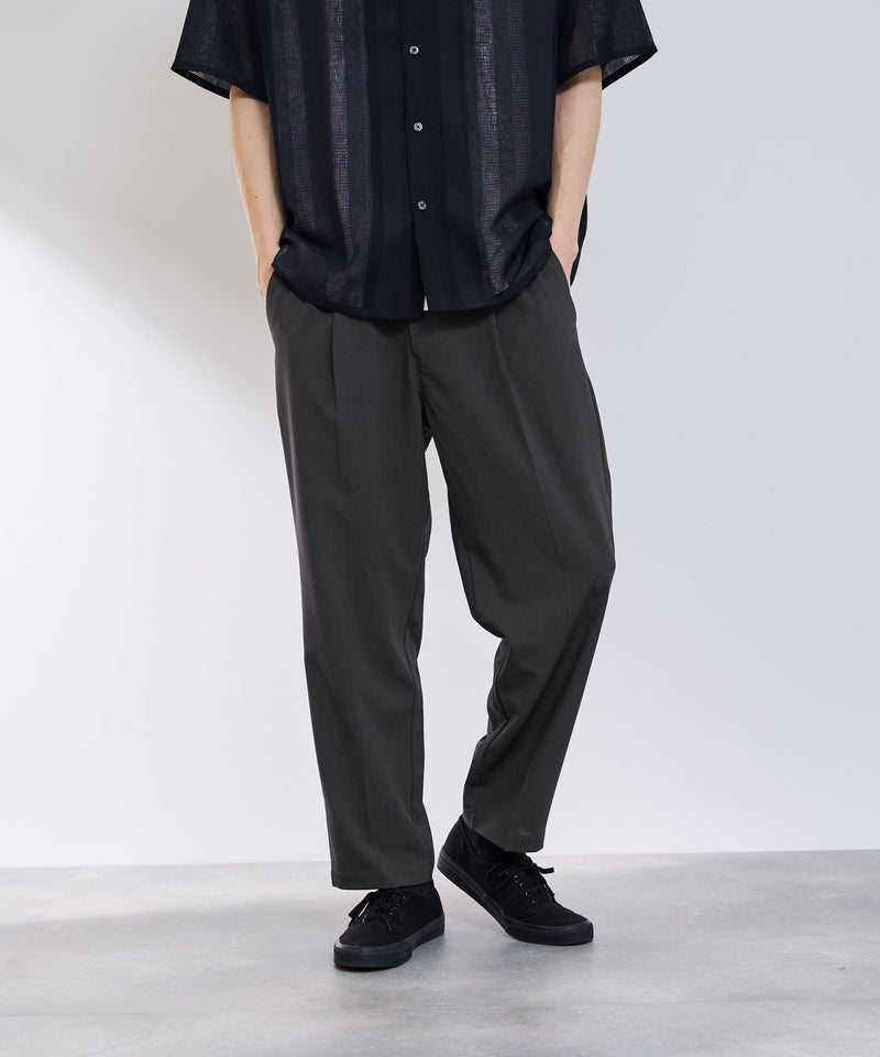 URBAN COLLECTION エアリネン カラミ織りワイドパンツ メンズ商品画像-2