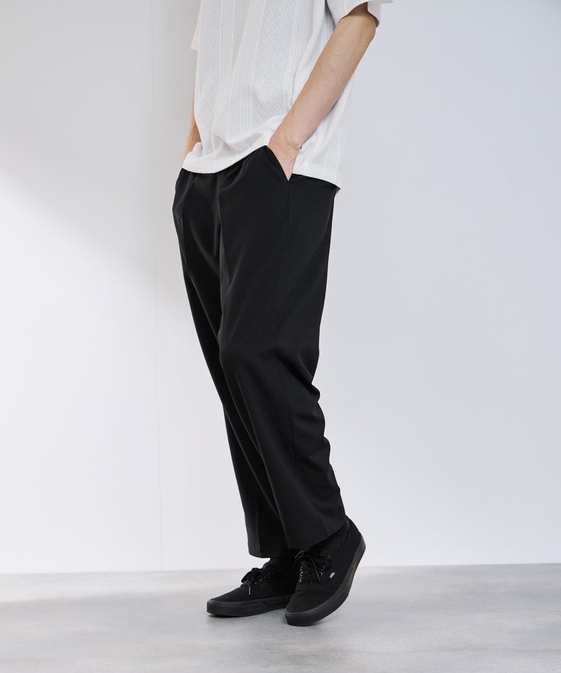 URBAN COLLECTION エアリネン カラミ織りワイドパンツ メンズ商品画像-3