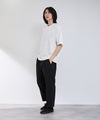 URBAN COLLECTION  エアリネン カラミ織りワイドパンツ メンズ商品サムネイル-5