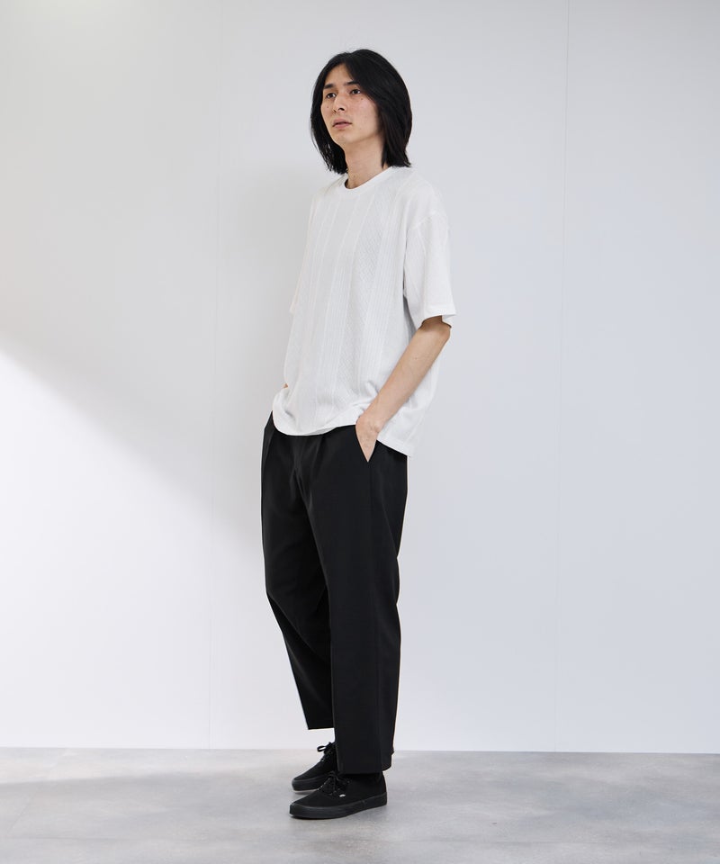URBAN COLLECTION エアリネン カラミ織りワイドパンツ メンズ商品画像-5