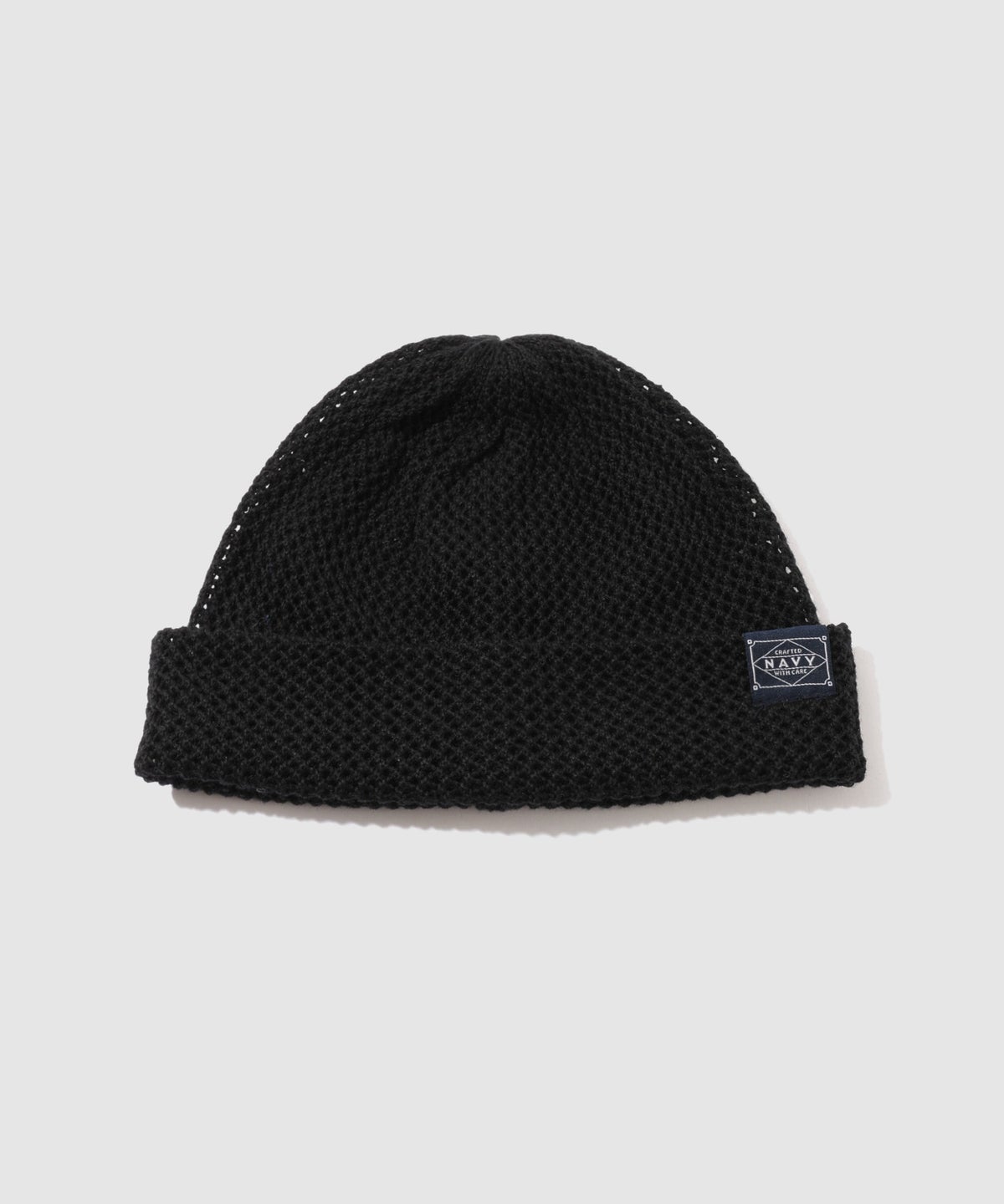 NAVY 綿麻メッシュビーニー メンズ