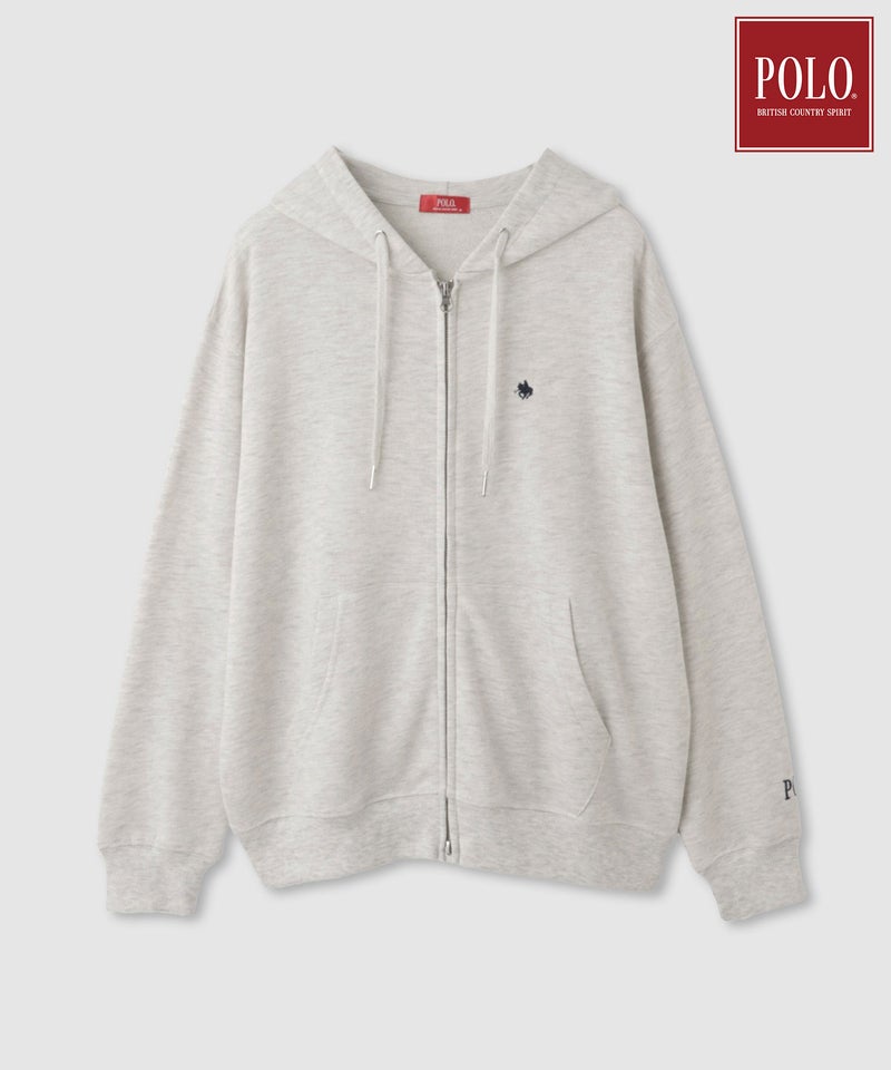 POLO BCS プレイヤー刺繍 クロップド ジップアップパーカー レディース商品画像-1