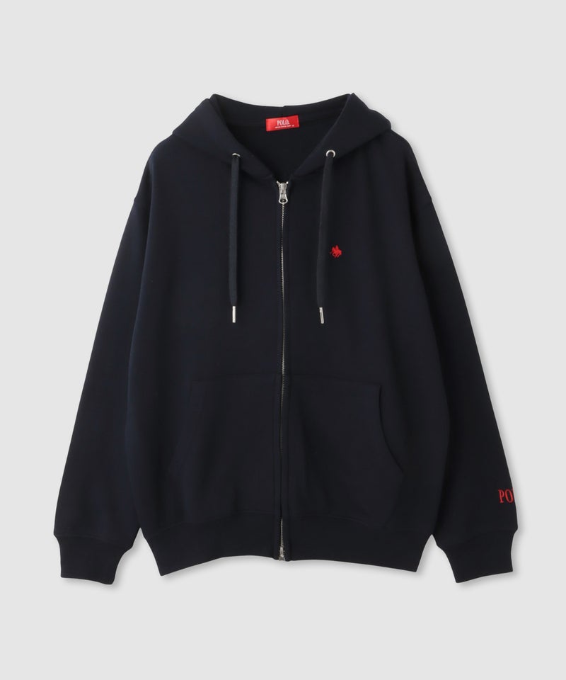 POLO BCS プレイヤー刺繍 クロップド ジップアップパーカー レディース商品画像-3