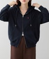 POLO BCS プレイヤー刺繍 クロップド ジップアップパーカー レディース商品サムネイル-3