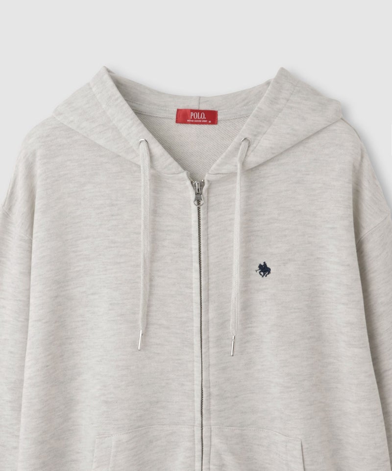 POLO BCS  プレイヤー刺繍 クロップド ジップアップパーカー レディース商品画像-5