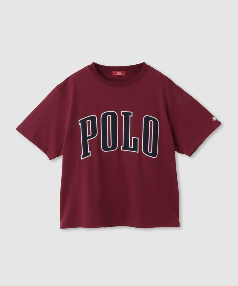 POLO BCS フロントロゴ ツイルワッペン クロップドTシャツ レディース メール便 対応商品商品画像-4