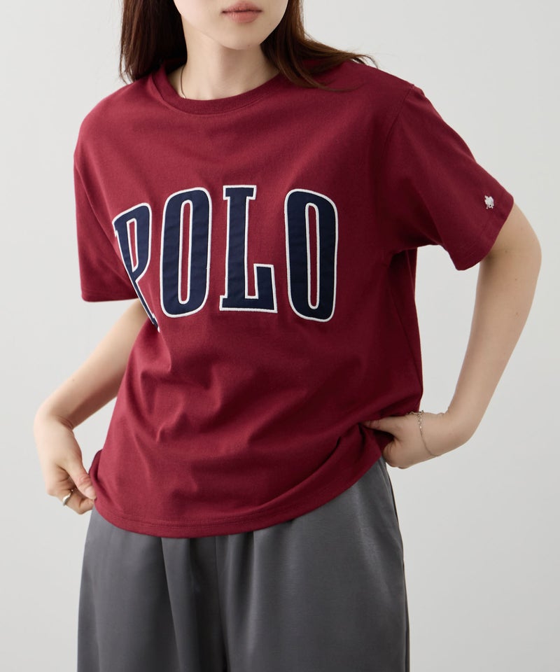 POLO BCS  フロントロゴ ツイルワッペン クロップドTシャツ レディース メール便 対応商品商品画像-4