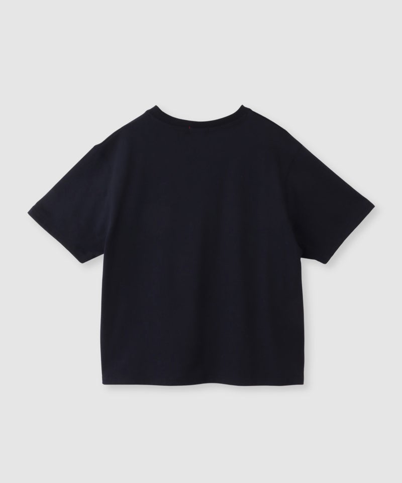 POLO BCS フロントロゴ ツイルワッペン クロップドTシャツ レディース メール便 対応商品商品画像-5