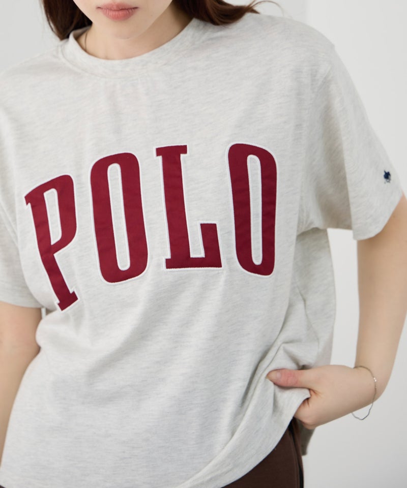 POLO BCS  フロントロゴ ツイルワッペン クロップドTシャツ レディース メール便 対応商品商品画像-11