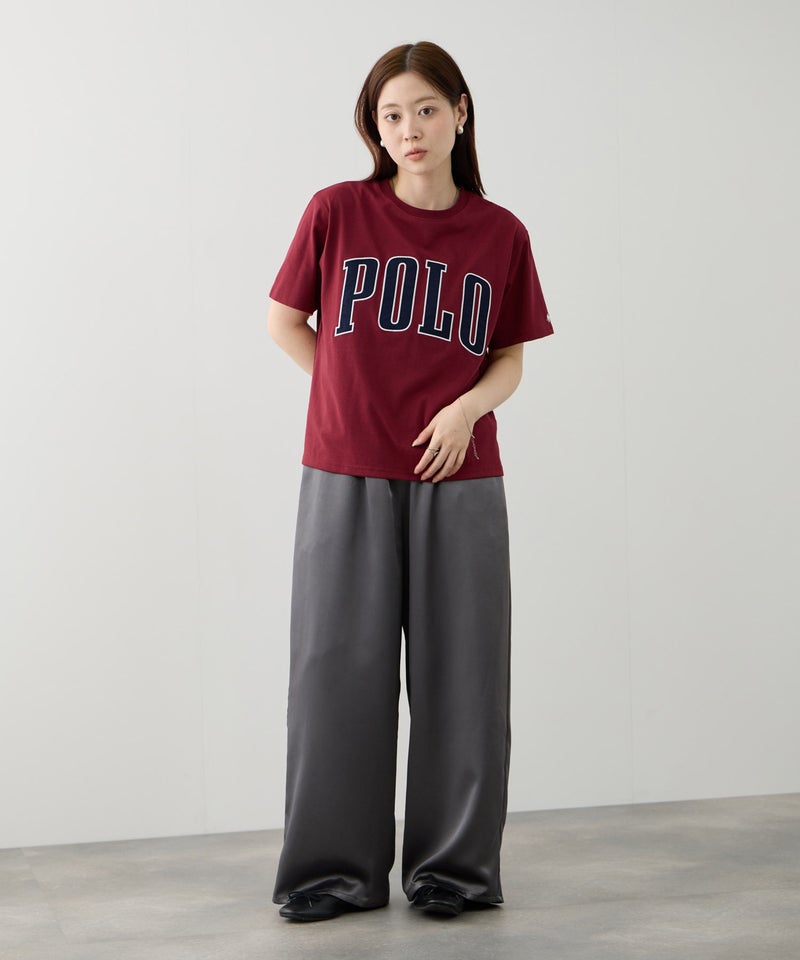 POLO BCS  フロントロゴ ツイルワッペン クロップドTシャツ レディース メール便 対応商品商品画像-14