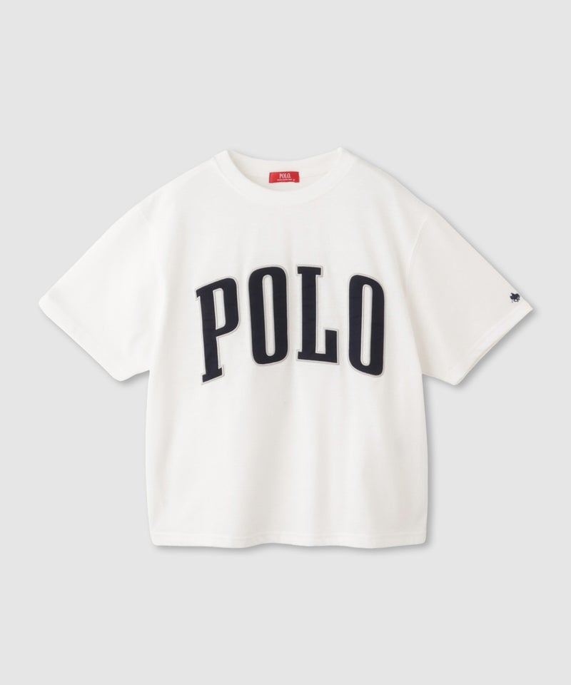 POLO BCS フロントロゴ ツイルワッペン クロップドTシャツ レディース メール便 対応商品商品画像-16