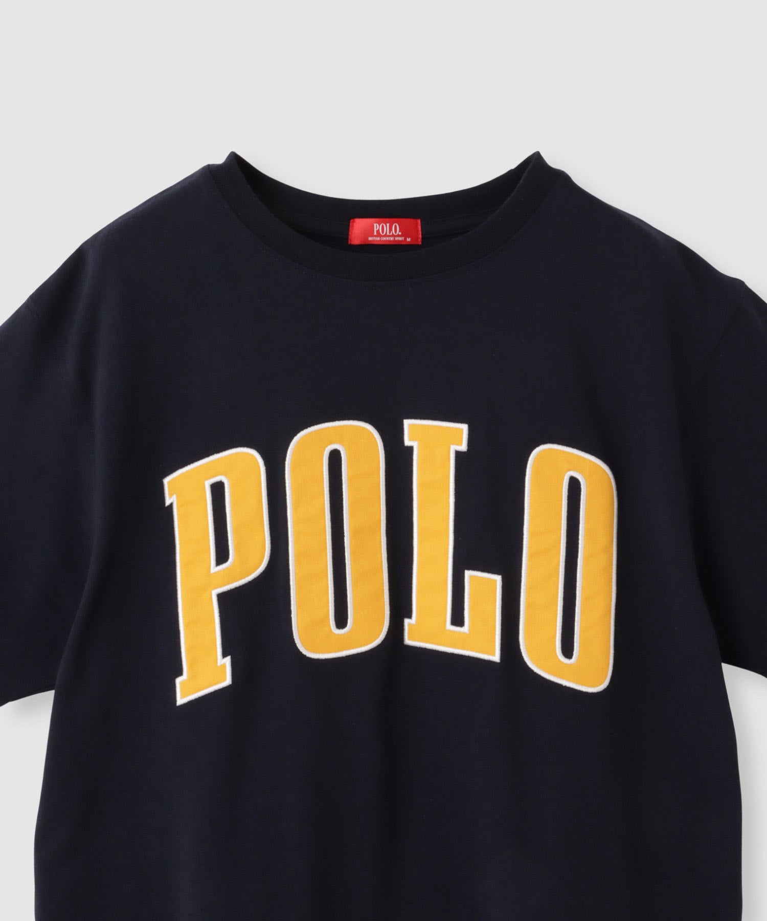 POLO BCS フロントロゴ ツイルワッペン クロップドTシャツ レディース