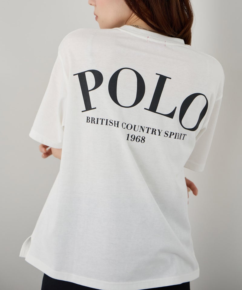 POLO BCS  バックプリントオーバーサイズTシャツ レディース メール便 対応商品商品画像-9