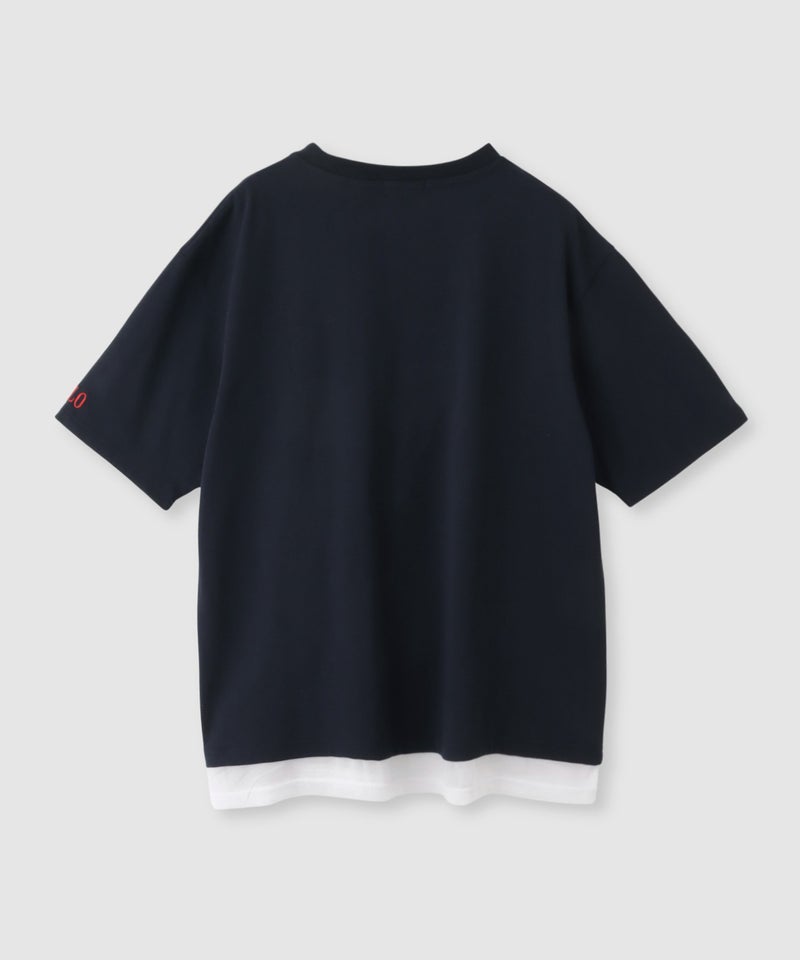 POLO BCS プレイヤー刺繍 チュールフェイクレイヤード オーバーサイズTシャツ レディース メール便 対応商品商品画像-4