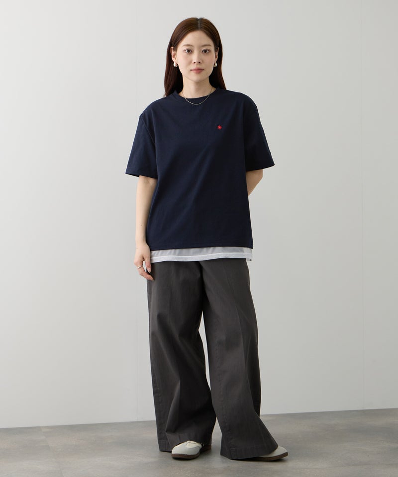 POLO BCS プレイヤー刺繍 チュールフェイクレイヤード オーバーサイズTシャツ レディース メール便 対応商品商品画像-7
