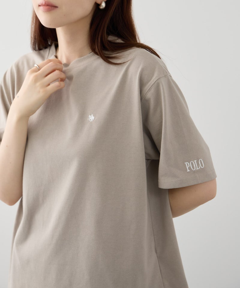 POLO BCS  プレイヤー刺繍 チュールフェイクレイヤード オーバーサイズTシャツ レディース メール便 対応商品商品画像-12