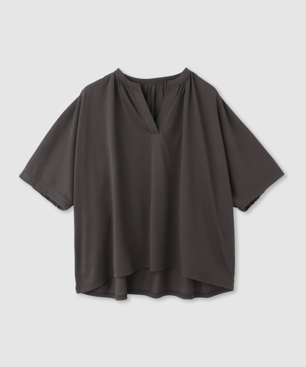 Idnes シルケット バックギャザースキッパーカットソー レディース メール便 対応商品