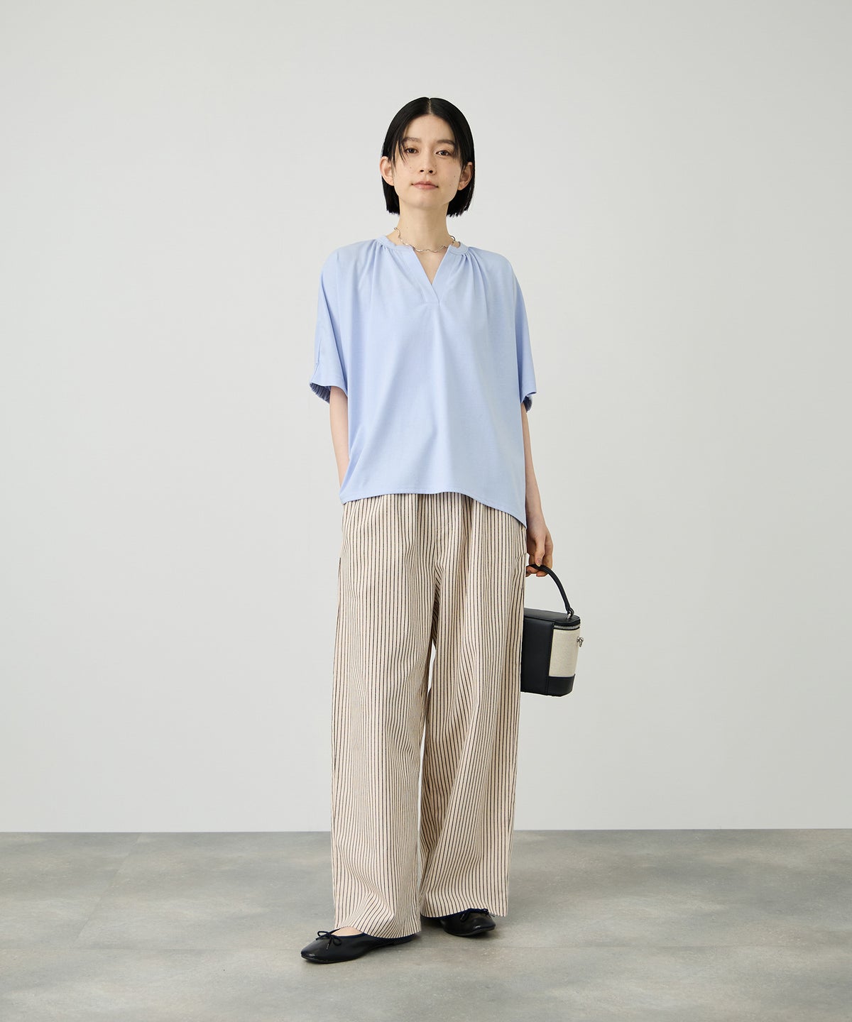 Idnes シルケット バックギャザースキッパーカットソー レディース メール便 対応商品