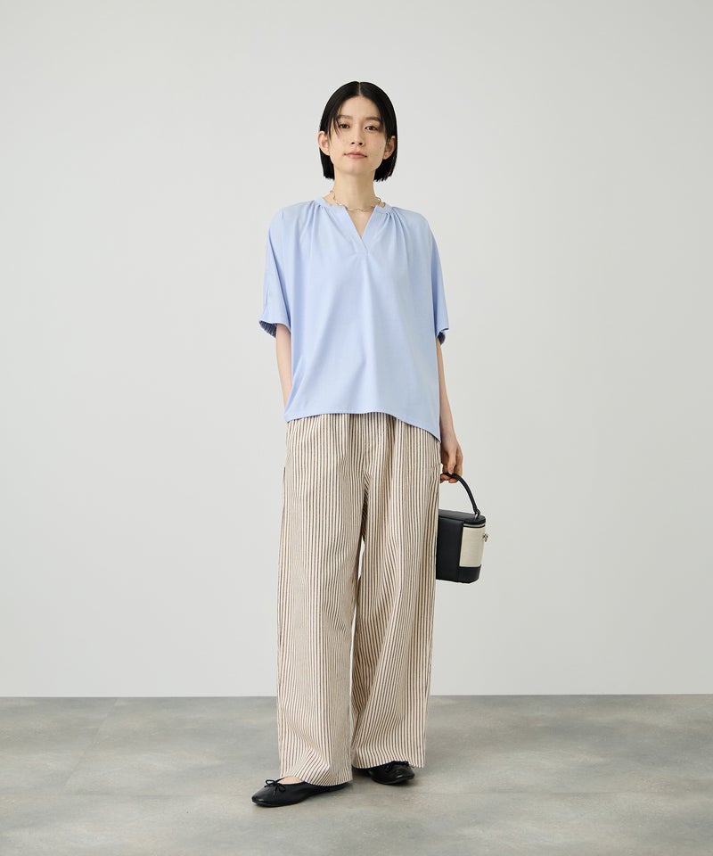 Idnes  シルケット バックギャザースキッパーカットソー レディース メール便 対応商品商品画像-14