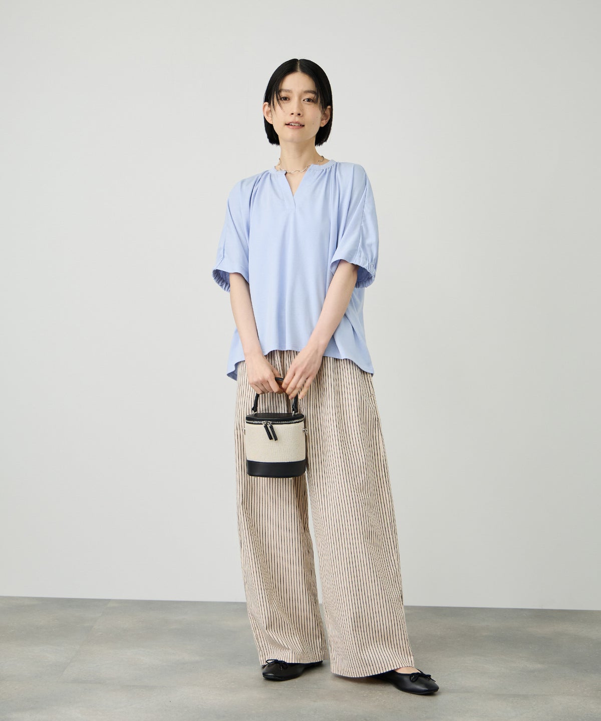 Idnes シルケット バックギャザースキッパーカットソー レディース メール便 対応商品