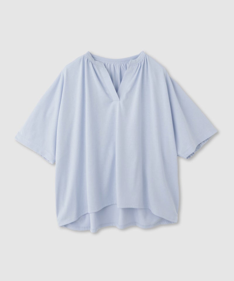 Idnes シルケット バックギャザースキッパーカットソー レディース メール便 対応商品商品画像-18