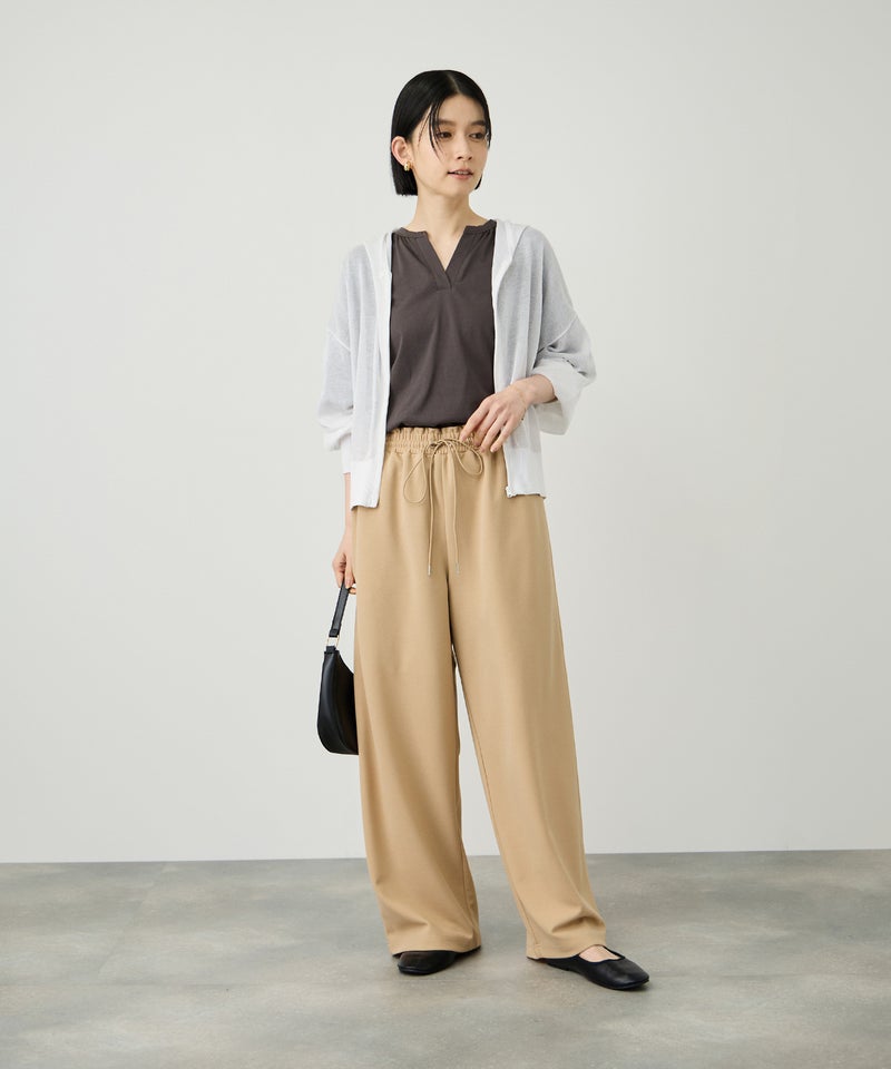 Idnes  ウォッシャブルシアーハイゲージニットパーカー レディース商品画像-12