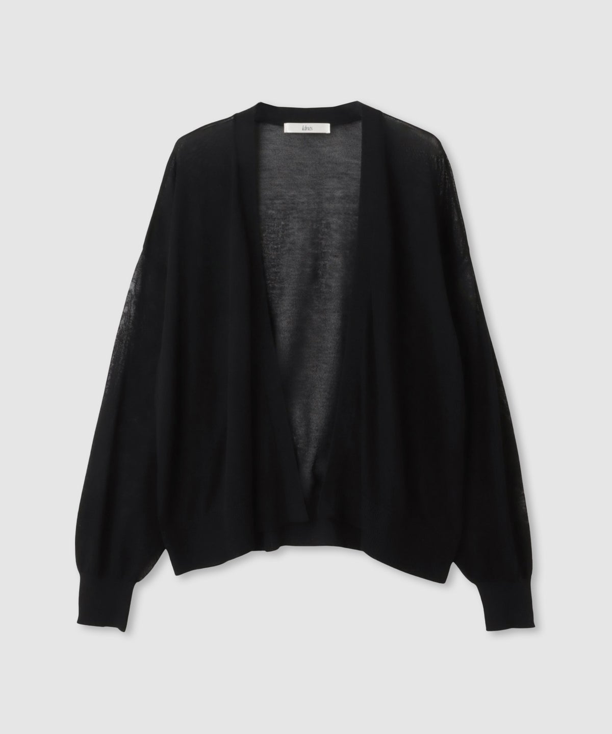 Idnes ウォッシャブルシアーハイゲージニットカーディガン レディース