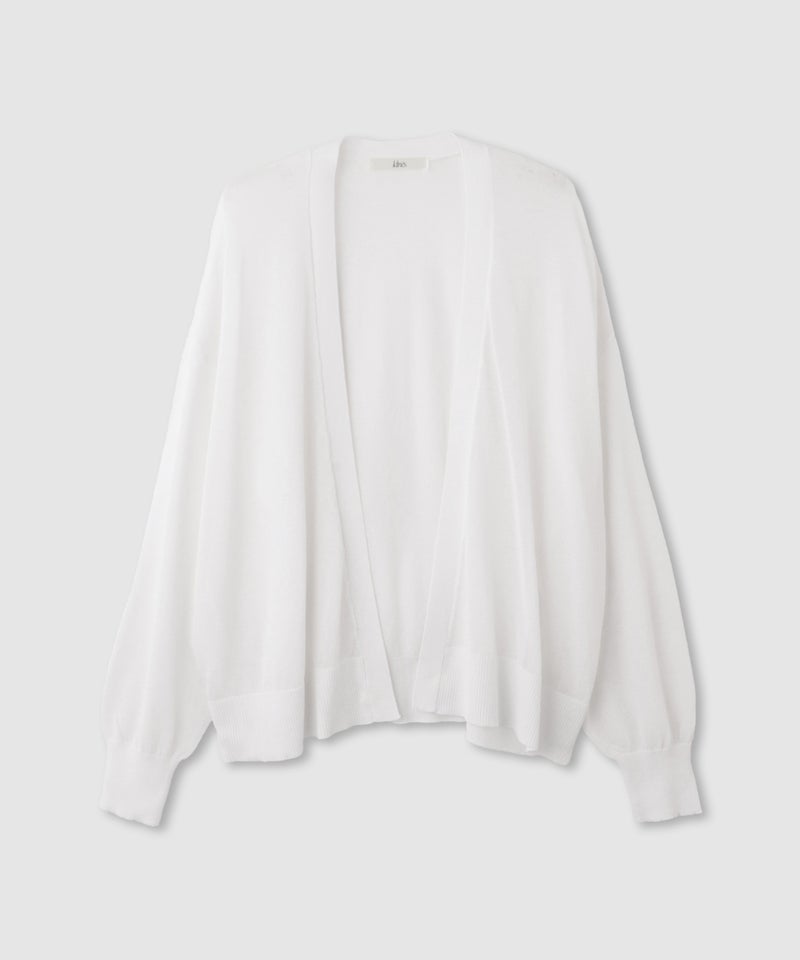 Idnes  ウォッシャブルシアーハイゲージニットカーディガン レディース商品画像-2