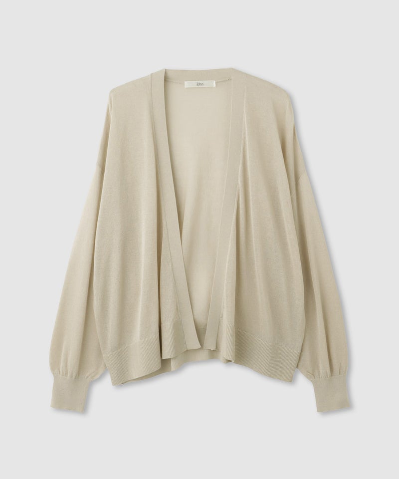 Idnes ウォッシャブルシアーハイゲージニットカーディガン レディース商品画像-4